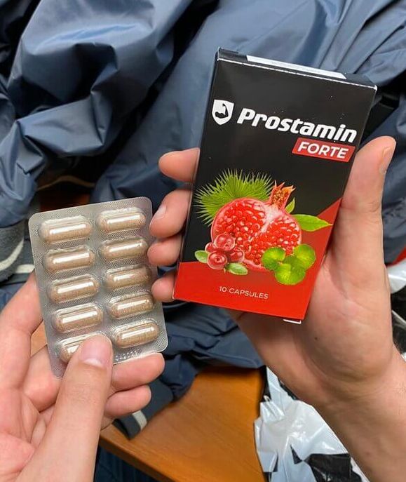 Prostamin Forte capsules in a blister